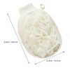 NOLITOY 2pcs Exfoliating Bath Mittens Dual-sided Skin Scrubbing Gloves for