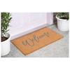 Calloway Mills Cursive Welcome Doormat, Grey (17" x 29")