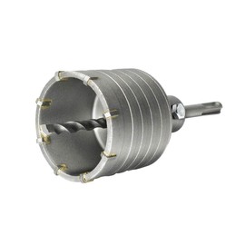 jjw-germany HM Hollow Drill Bit Set D 68 mm Z = 8 with SDS-PLUS Adapter 110 mm and Centre Drill 8 x 110 mm, Socket Drill, Can Drill, Hole Drill for Hammer Drills