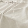 DUKIYO Extra Long Linen Shower Curtain 84 Inch Long Neutral