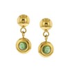 Boccia 05051-04 Women's Titanium Stud Earrings in Polished Gold with