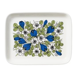 1069588 Arabian Crocus Plate, Plate, 5.9 x 7.5 inches (15 x 19 cm), Green
