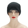 ZLYC Satin Lined Hijab Cap for Women Tie Back Hijab