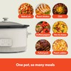 bella 6.0 Qt Programmable Slow Cooker, Ceramic Nonstick Coating, Adjustable