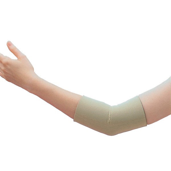 Rolyan Neoprene Elbow Sleeve, Medium, Beige, Compression Brace for Pain Relief from Muscle Strains, Sprains, Joint Discomfort, Inflammation, Tendonitis & Other Injuries, Flexible & Comfortable Support