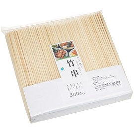 Commercial Bamboo Skewers, 7.1 inches (18 cm), Thickness 0.1 inches (3 mm), Approx. 17.6 oz (50