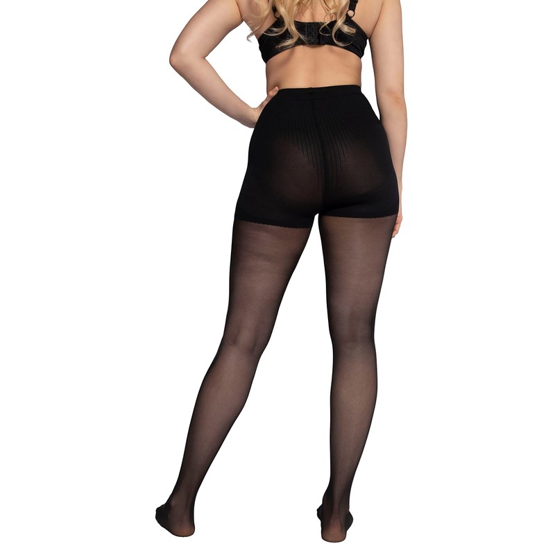 Ulla Popken Damen Bodyforming-strumpfhose Strumpfhose, Schwarz, 48-50 EU