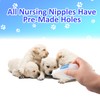 3 Pack Kitten Silicone Bottle Feeding Kit,Nipple & Feeding Kit