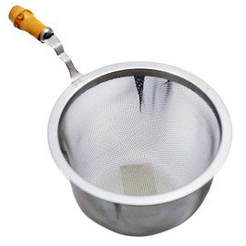 eve-mode 18-8 Stainless Steel Tea Strainer with Bamboo Handle, 70-50, Size 2.8 inches (70 mm), Depth 2.0 inches (50 mm)
