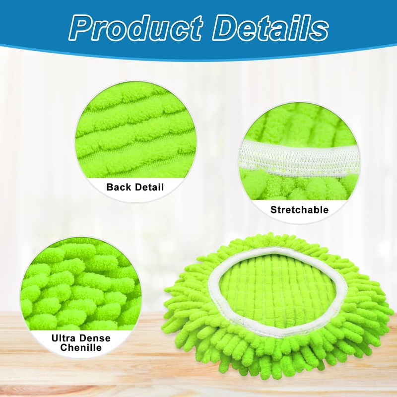 Yuunaie Spin Mop Heads Replacements for Ocedar Easywring 1 Tank