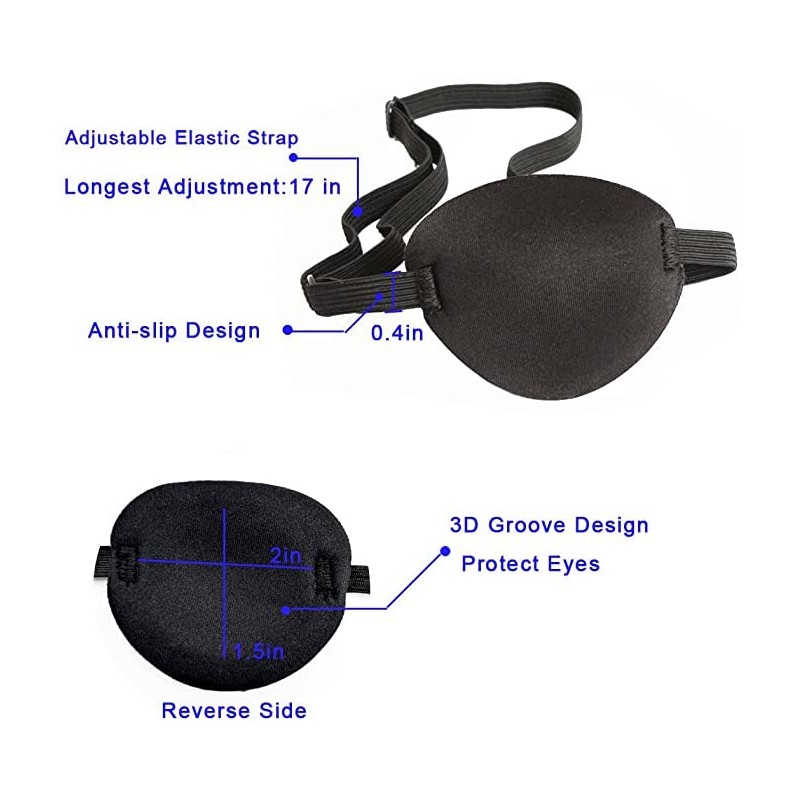Eye Patch Single Eye Patch Pirate Eye Patch,Elastic Eye Patch
