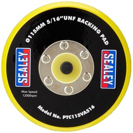 Sealey PTC115VA516 Hook & Loop Backing Pad Ø115mm 5/16"UNF