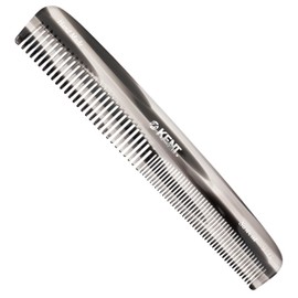 GB KENT Kent British Royal Warrant Luxury Handmade Hair Comb 190mm Dresser Comb Natural Origin Static Electricity Suppression Smooth Fine Teeth Coarse Teeth 2Way Double Tooth Type 9TG (Gray)
