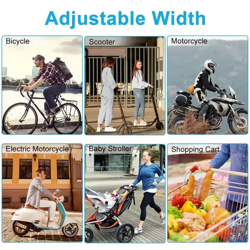360° Adjustable Motorcycle & Bicycle Phone Mount – Anti-Slip Shockproof