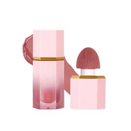 Blush Stick, Mattes Leichtes und Atmungsaktives Rouge Stick, Natürliches Blush Flüssig mit Sponge Tip, Langanhaltende Wasserdichte Rouge Makeup für Frauen