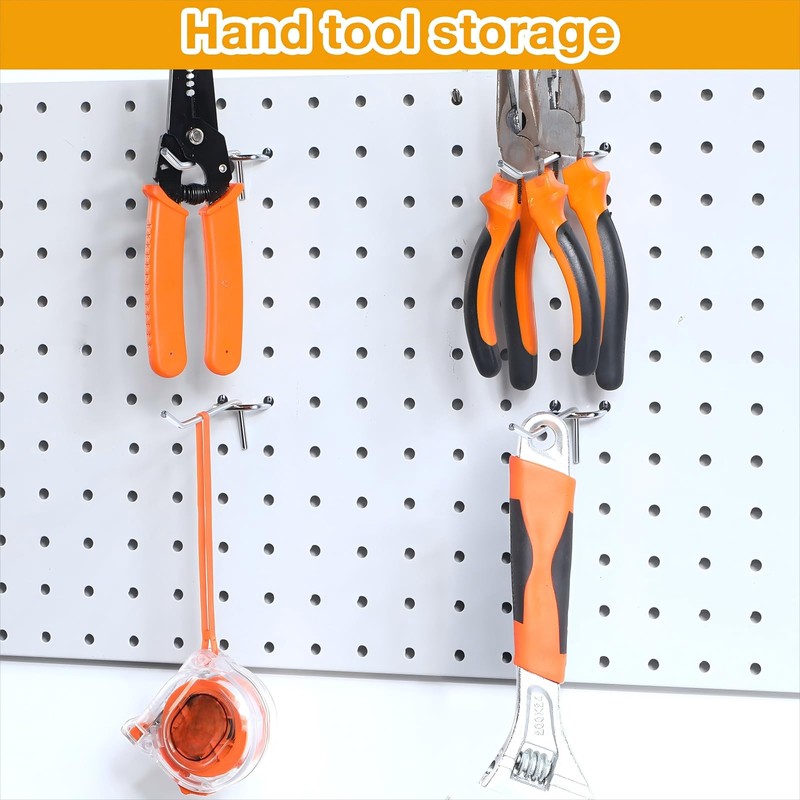 Funrous 100 Pack Peg Board Hooks Stainless Steel Pegboard Hooks