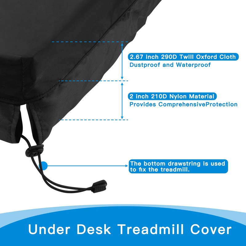 Xxerciz Walking Pad Cover, Oxford Under Desk Treadmill Cover, Waterproof