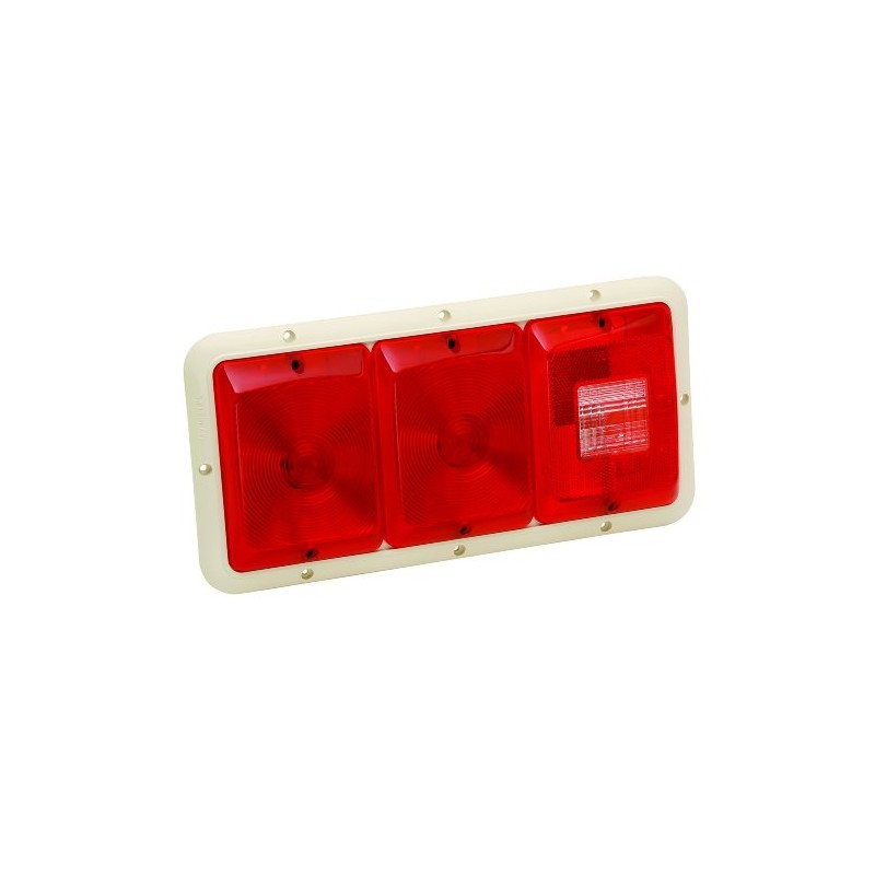 Bargman 30-84-002- Taillight #84 Recessed Triple Horizonal Red, Red, Backup
