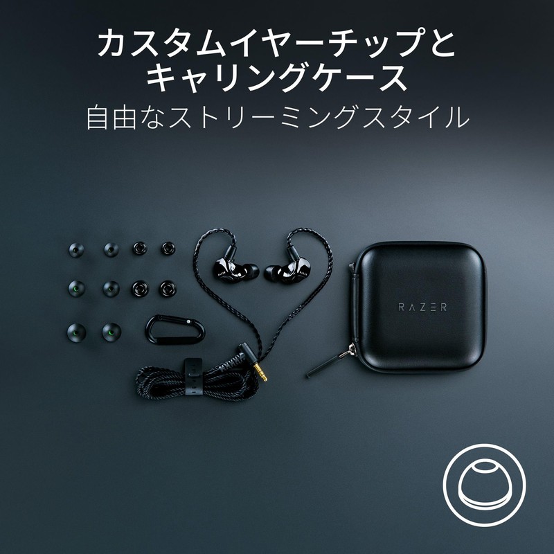 Razer Moray Hybrid Dual Driver and Ergonomic Shape, In-Ear Monitor,