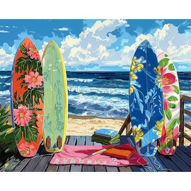 EIBEILI Diamond Art Kits for Adults, Skateboard 5D Diamond Painting Kits for Beginner DIY Gem Art Full Drill Diamond Dots Crystal Craft Kits for Home Wall Decor Gifts 12x16inch