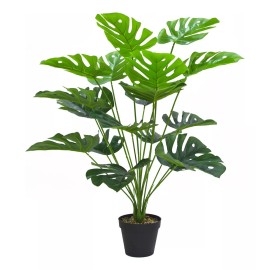 dgb18 Planta Monstera Tropical Artificial Para Decoración 75cm