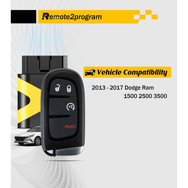 Remote2program Self Programmable Smart Keyless Entry Remote Control Replacement for