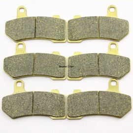 Master Chen Front Rear Brake Pads Brakes for Harley Davidson Touring FLHX Street Glide 2008-2014 FA409FR