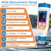 YIYEGO pH Meter for Water, pH/H2/TMEP/EC/TDS/ORP/Salt Kit, Salt Content Meter