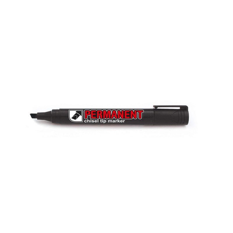 CROWN Permanent Markers Chisel Tip Markers - Pack Of 12
