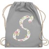 Shirtracer - Letter initials gift - S roses - gym