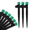 50pcs Drip Irrigation Emitters for 1/4" Drip Irrigation Tubing Adjustable