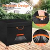 JZAHYUK Fire Pit Cover Square 36"x36"x24", 600D Heavy Duty Oxford