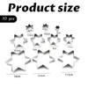 Jidyllic 10 Pcs Star Cookie Cutters Set
