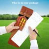 shoowyees Quality Leather Golf Scorecard Holder - Crazy Horse Leather