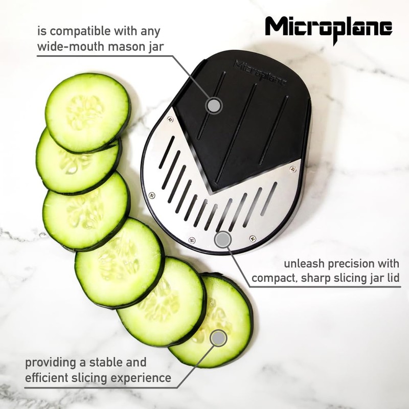 Microplane Jar Top Vegetable Slicer - Perfect Slices Every Time