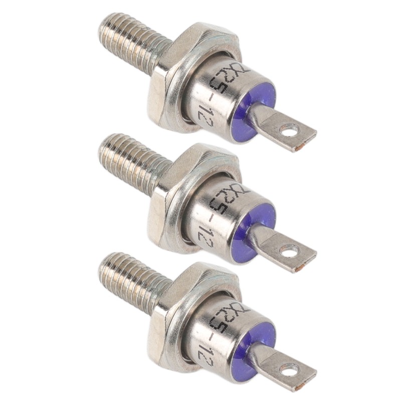3PCS Rectifier Diode Spiral 25A Iron High Hardness Spiral Rectifier