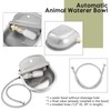 NATGAI Automatic Waterer Bowl with Float Valve and Braided Hose