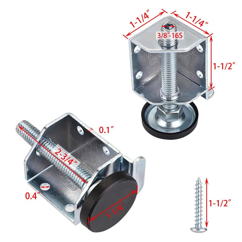 OwnMy Heavy Duty Adjustable Leveling Feet Corner Protector Guard Bracket