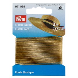 Prym Elastic Cord, Gold, 3 M
