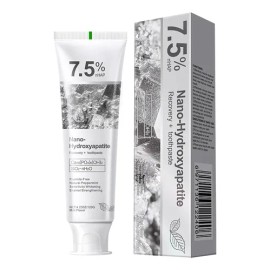 1 Unidad Recovery+ Blanqueador con 7.5% Hidroxiapatita Nano | Elimina Manchas de Tabaco/Café, Placa Dental | Libre de Flúor, Refuerza Esmalte, Frescor Menta 120g