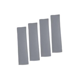 Partuto 4pcs Universal Gray Car Safety Seat Belt Pads Cover with Soft Polyester Fiber Auto Seatbelt Shoulder Pad for More Comfortable Driving Replacement