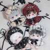 niannyyhouse 10cm Plush Clothes Poncho Hat Shawl Set Cotton Doll