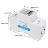 DDS529C 230V Energy Meter Single Phase 2P DIN Rail Mounting