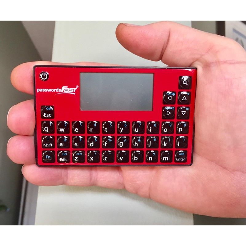 passwordsFAST - Encrypted Offline Password Keeper (Credit Card Size)