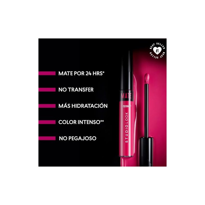Cyzone Kit 3 Labiales Mate Studio Look. Tono Blossom Nude,
