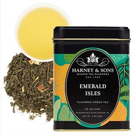 Harney & Sons Emerald Isles Green Tea, Assam, 3 Ounce