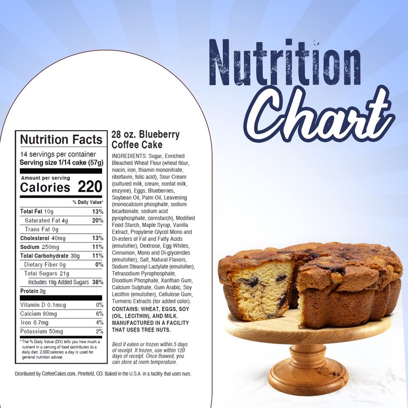 My Grandma's New England Blueberry Coffee Cake - Moist and