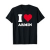 Red Heart I Love Armin T-Shirt