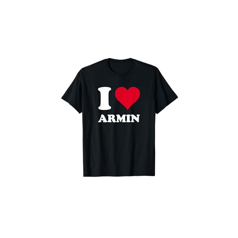 Red Heart I Love Armin T-Shirt