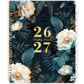 2026-2027 Monthly Planner - 2 Year Monthly Planner 2026-2027, Jan 2026 - Dec 2027, 9" x 11", Monthly Tabs, Monthly Calendar, Twin-Wire Binding, Two-Side Pocket, Thick Paper, Holidays & Note Section